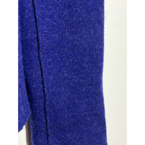 Eileen Fisher EUC Purple Merino Wool Jacket Blazer Button Front Raw Hem Size M - Picture 4 of 8